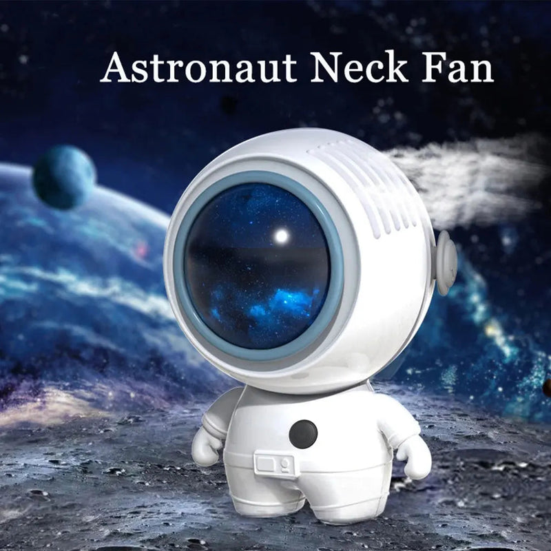 Load image into Gallery viewer, Astronaut Neck Hanging Fan Portable Cute Quiet Running Brushless Motor
