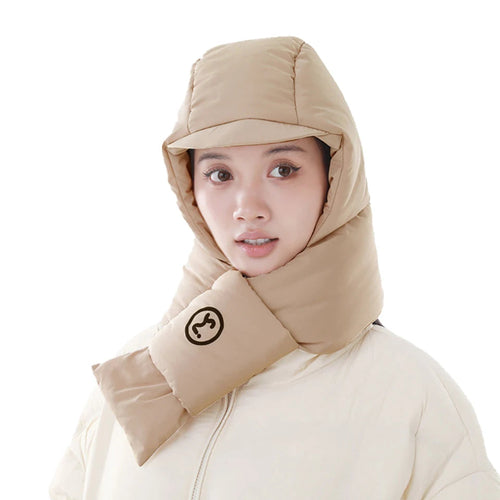 Load image into Gallery viewer, Winter Fleece Cap With Scarf Skiing Cycling Thermal Hat Outdoor Sports
