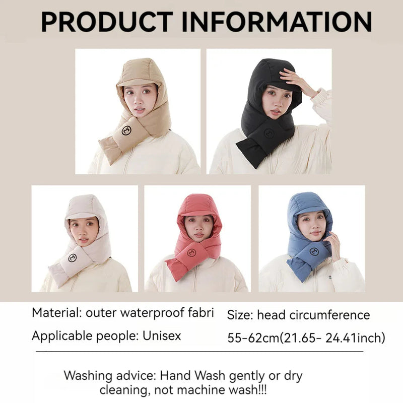 Load image into Gallery viewer, Winter Fleece Cap With Scarf Skiing Cycling Thermal Hat Outdoor Sports
