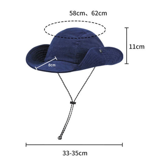 Autumn And Winter Sunscreen Fisherman Hat Camping Warming Large Eaves