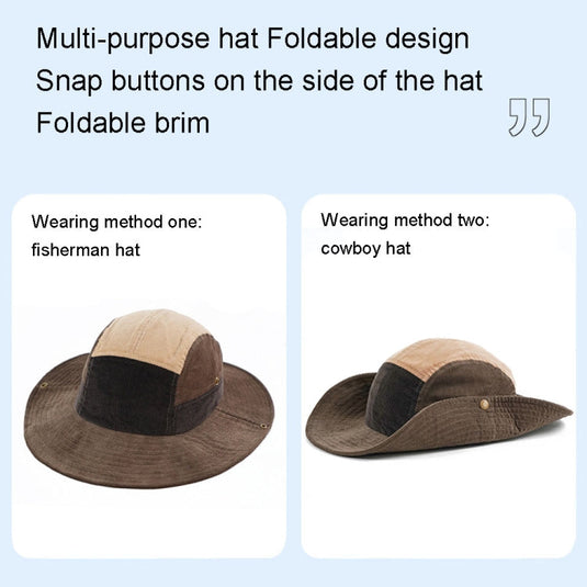 Autumn And Winter Sunscreen Fisherman Hat Camping Warming Large Eaves