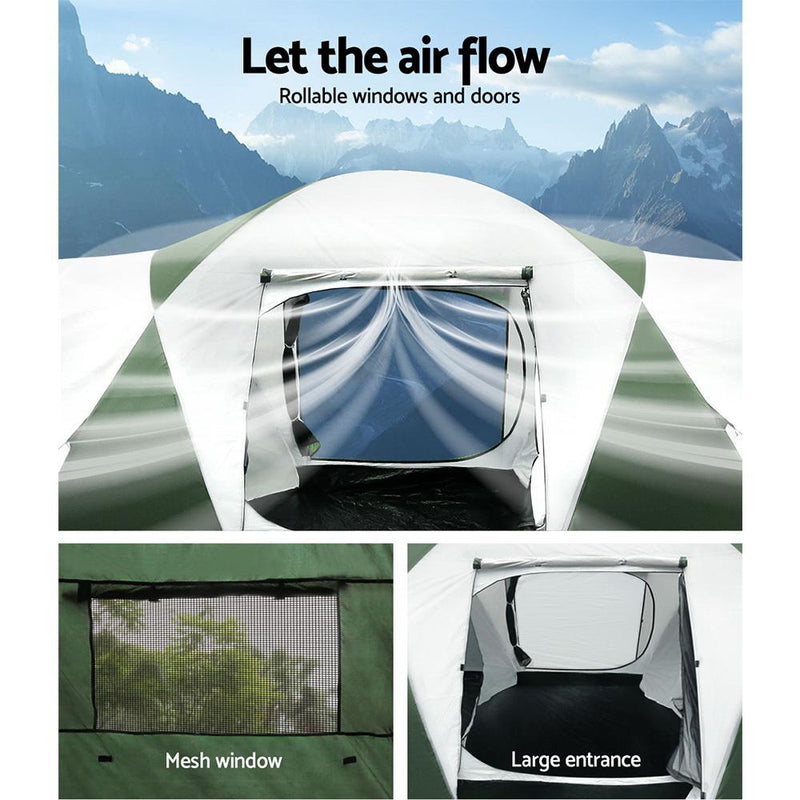 Load image into Gallery viewer, Weisshorn Family Camping Tent 12 Person Hiking Beach Tents (3 Rooms)
