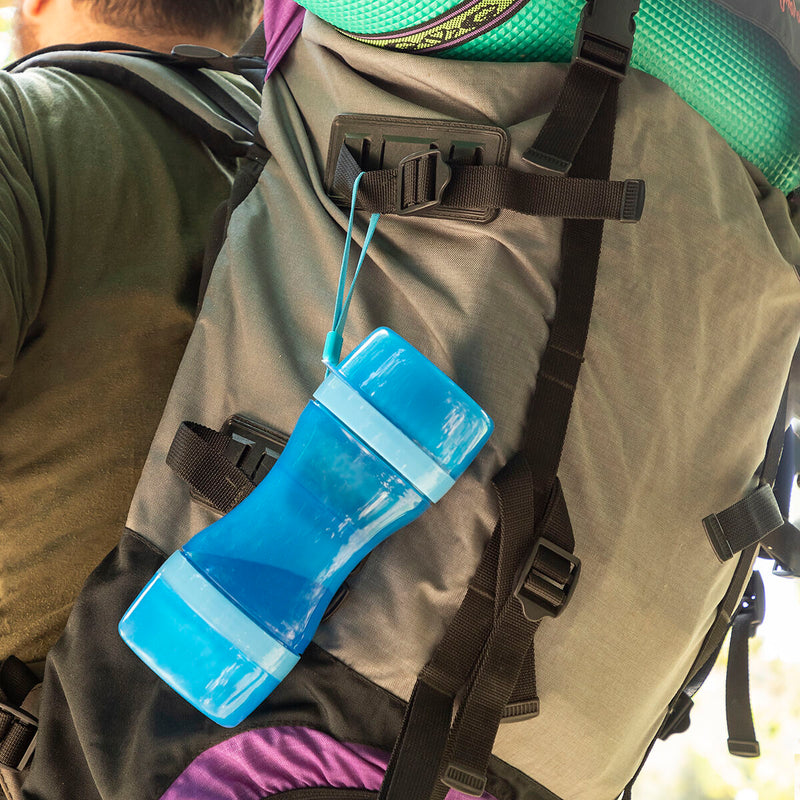 Load image into Gallery viewer, 2-in-1 bottle with water and food containers for pets Pettap
