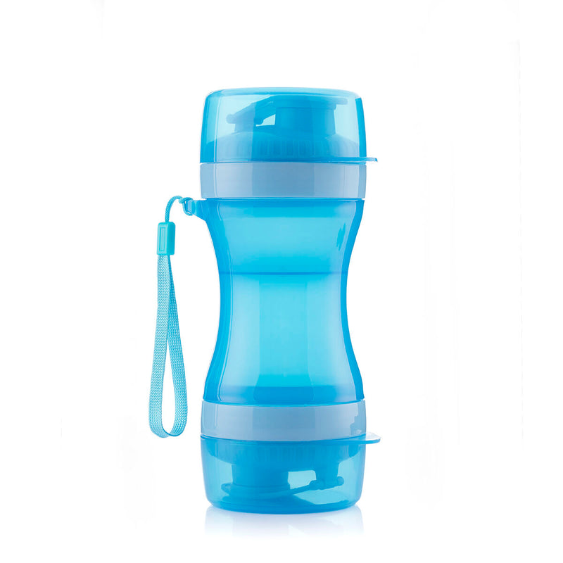 Load image into Gallery viewer, 2-in-1 bottle with water and food containers for pets Pettap
