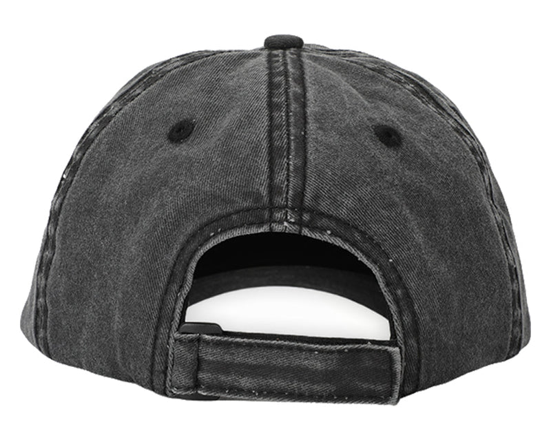 Load image into Gallery viewer, Black Washed Cotton Arrow Dad Hat
