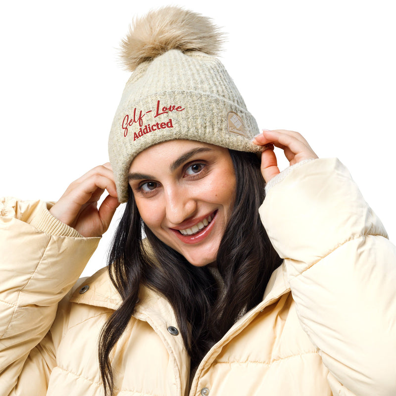 Load image into Gallery viewer, Winter Hats - Self Love Addicted - Columbia pom-pom beanie with
