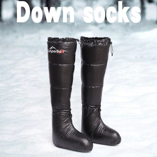 Load image into Gallery viewer, Camping Down Socks Down Boots Sleeping Bag Socks Down Boots Camping
