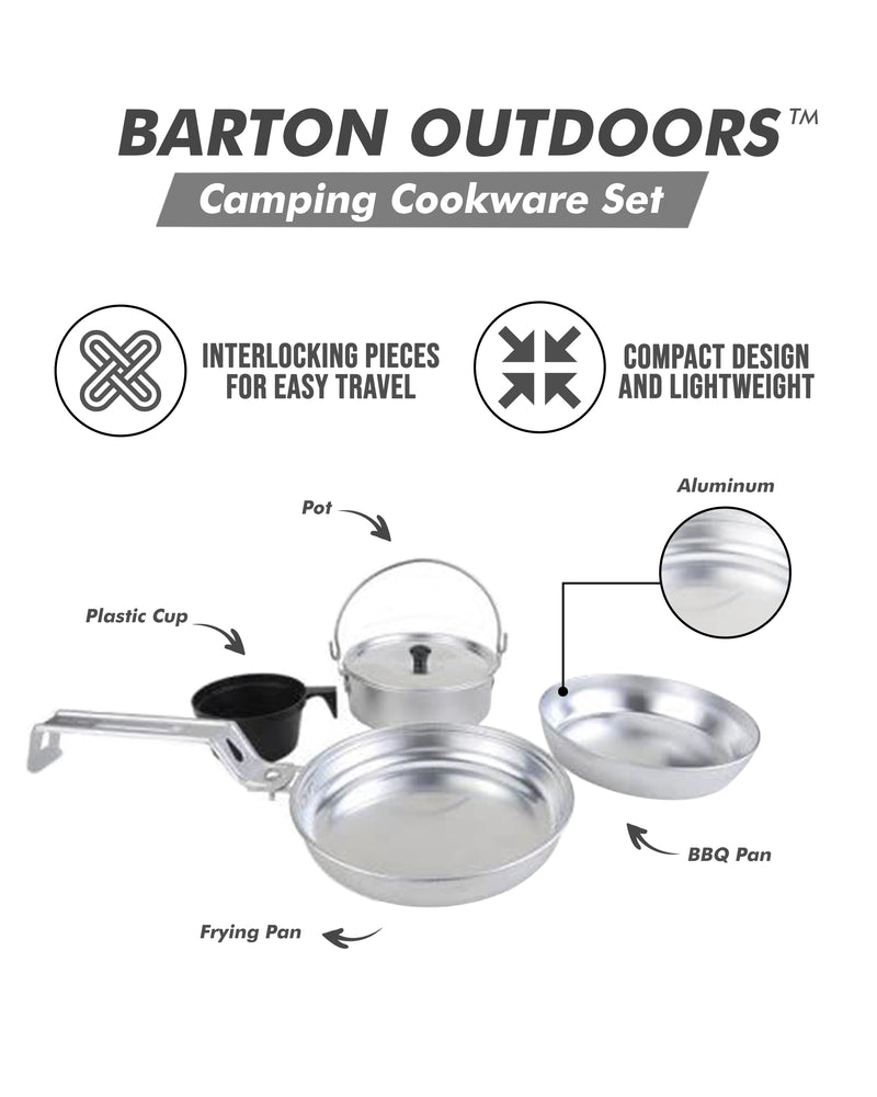 Load image into Gallery viewer, Camping Cookware Set, Aluminum
