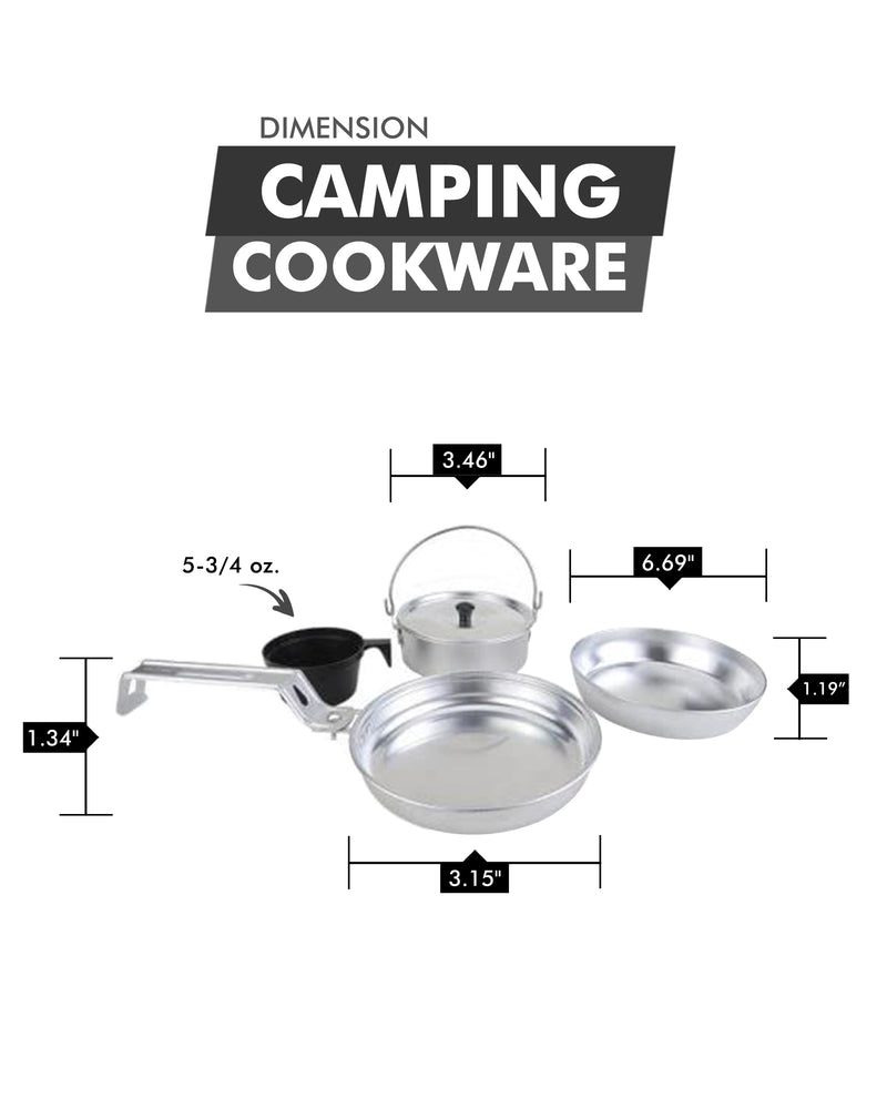 Load image into Gallery viewer, Camping Cookware Set, Aluminum
