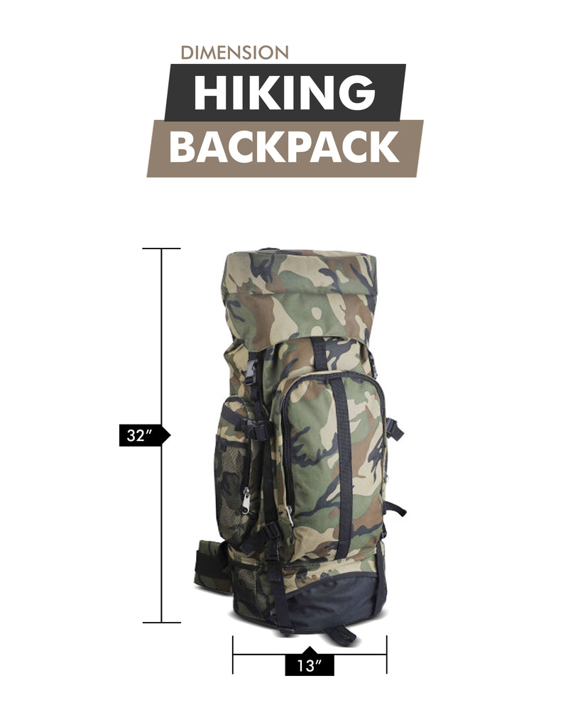 Load image into Gallery viewer, Camouflage 30&quot; Hiking/Camping Water-Resistant Mountaineer&#39;s Backpack
