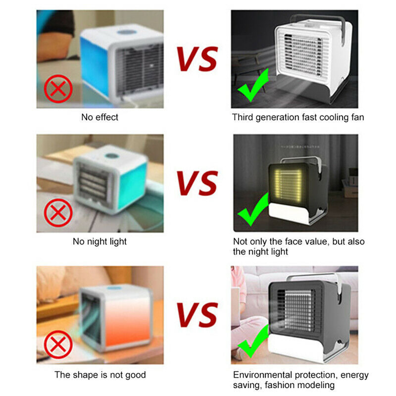 Load image into Gallery viewer, USB Mini Negative Ion Cool Fan Air Conditioner
