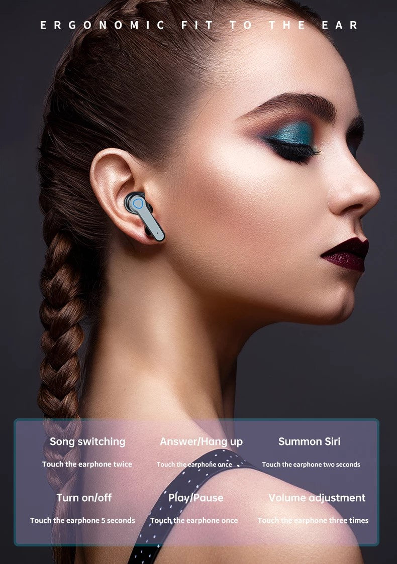 Load image into Gallery viewer, TWS Wireless Bluetooth 5.1 Earphones Touch Control Hands-free Earbud
