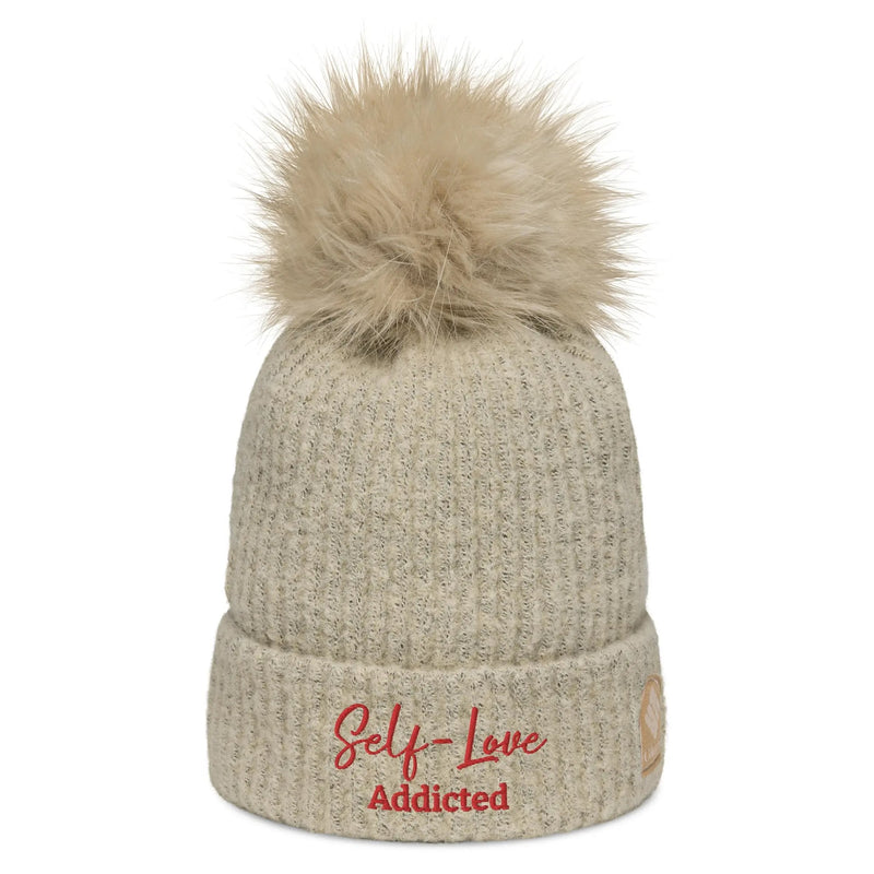 Load image into Gallery viewer, Winter Hats - Self Love Addicted - Columbia pom-pom beanie with
