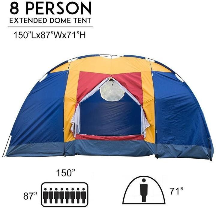 Load image into Gallery viewer, Easy Set Up Outdoor 8 Person Camping Tent
