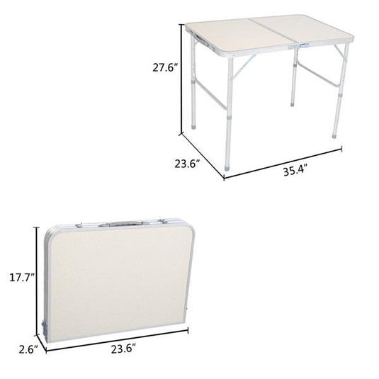 90 x 60 x 70cm Home Use Aluminum Alloy Folding Table