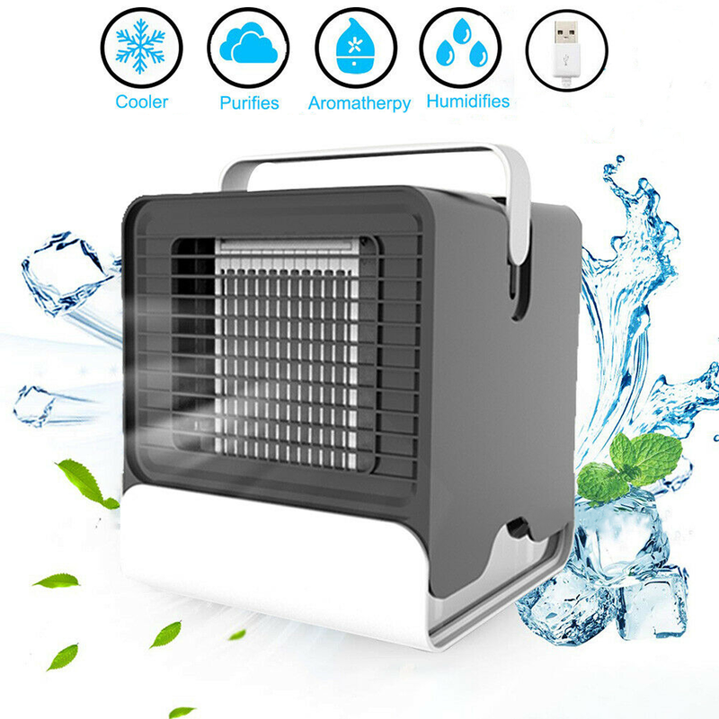 Load image into Gallery viewer, USB Mini Negative Ion Cool Fan Air Conditioner
