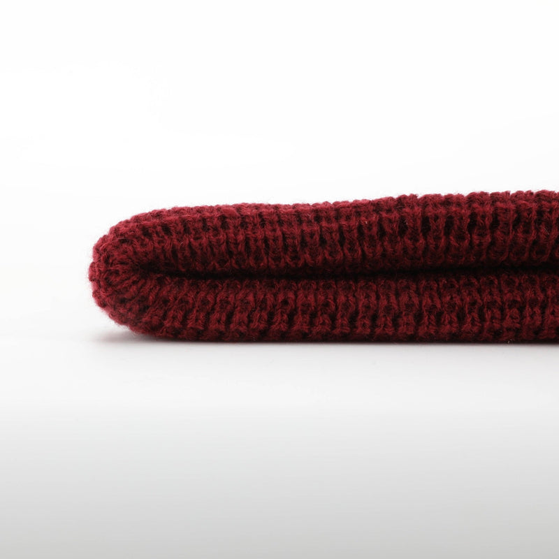 Load image into Gallery viewer, Burgundy Explorer Waffle Beanie
