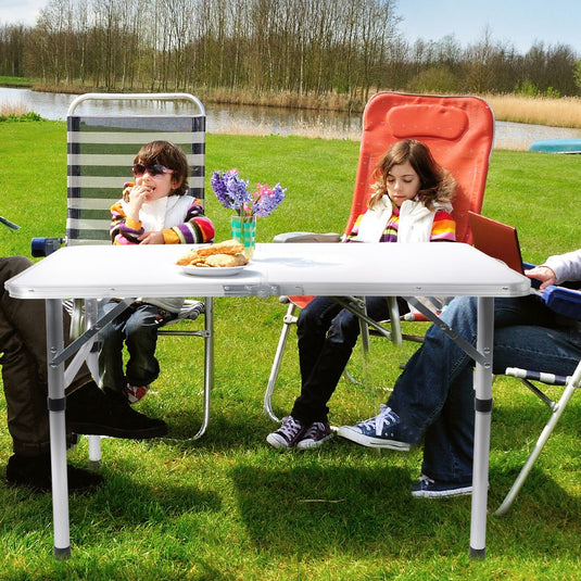 Folding Camping Table Aluminium Portable Picnic Outdoor Foldable