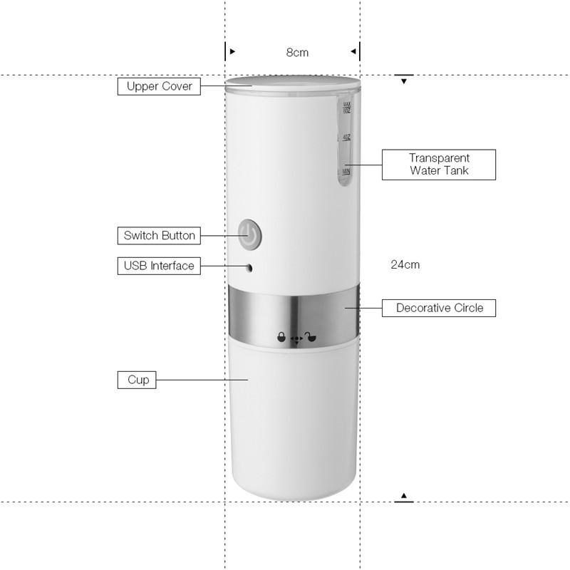 Load image into Gallery viewer, 200ml Mini Coffee Machine Portable Coffee Maker Hourglass American
