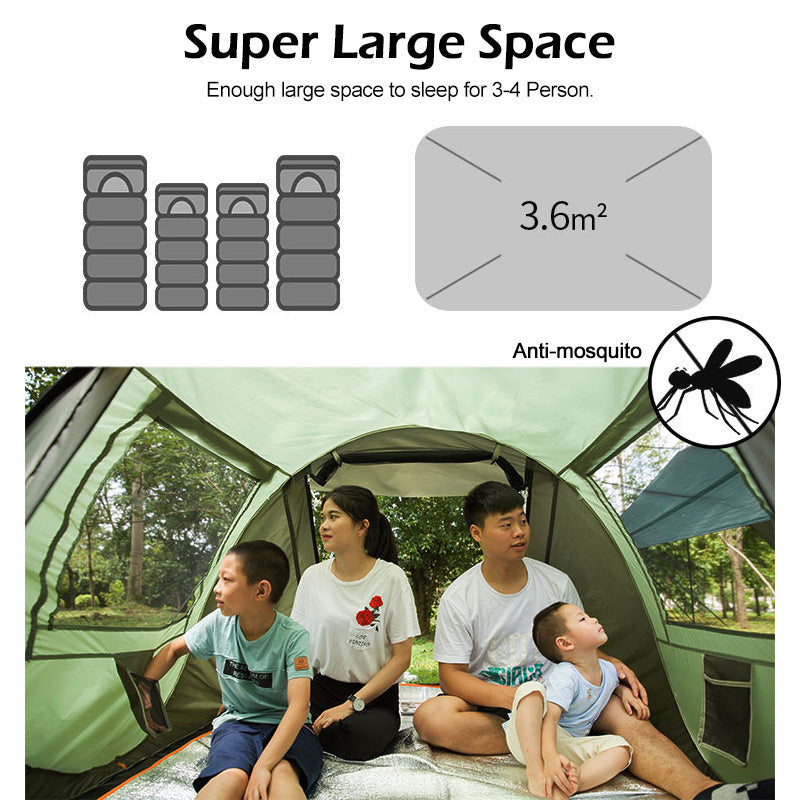 Load image into Gallery viewer, Large Capacity 4 to 5 Persons Automatic Pop Up Camping Tent
